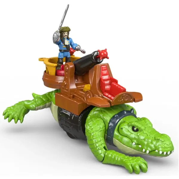 Fisher-Price: Imaginext crocodil și căpitanul Hook set de joacă - Mattel imaginea 3