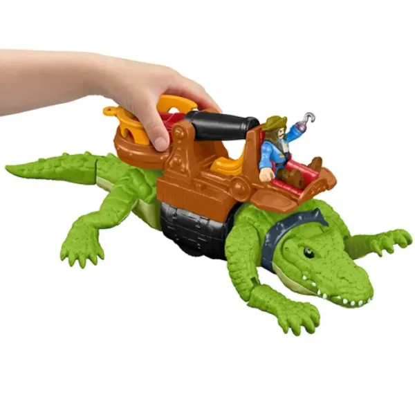 Fisher-Price: Imaginext crocodil și căpitanul Hook set de joacă - Mattel imaginea 4