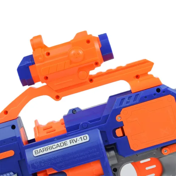 Flames Storm: Armă electric gigant cu lumină, magazie rotativă și cartușe 73cm imaginea 6