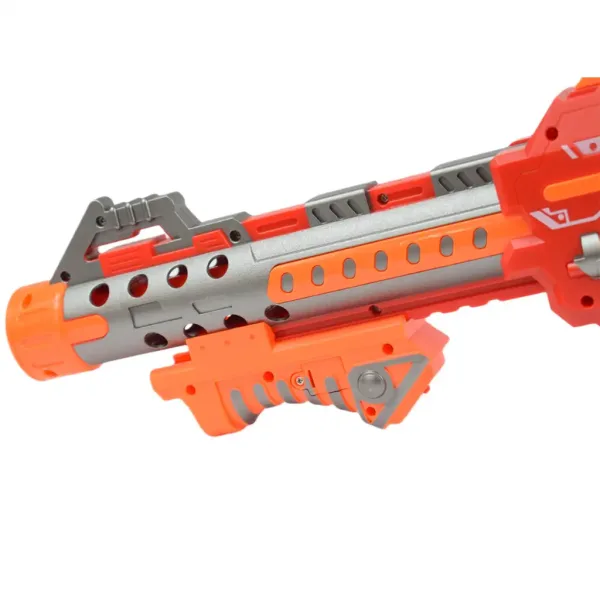 Flames Storm: Pistol electric cu burete gigant roșu cu lumină, magazie rotativă și cartuș 73cm imaginea 2