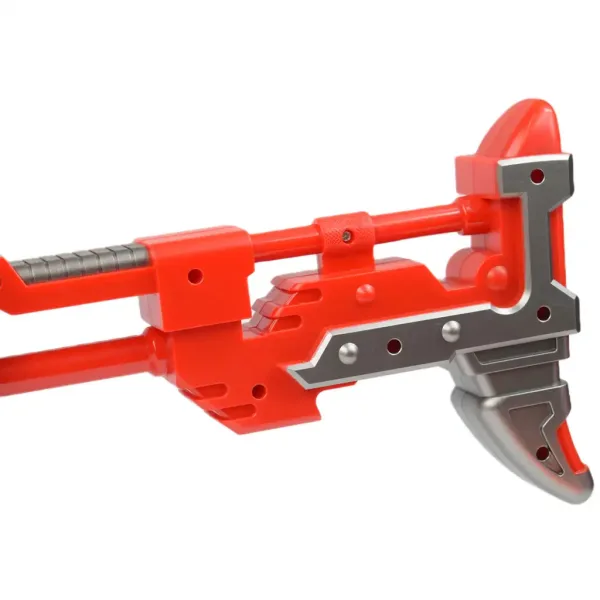Flames Storm: Pistol electric cu burete gigant roșu cu lumină, magazie rotativă și cartuș 73cm imaginea 5