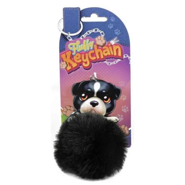 Fluffy Pom-Pom cățeluș brelocuri în mai multe variante 1buc imaginea 2