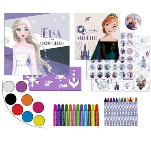 Regatul de gheață 2 – set creativ de 100 de piese, cu carte de colorat și autocolante imaginea 2