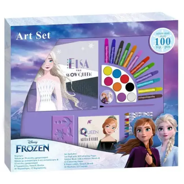 Regatul de gheață 2 – set creativ de 100 de piese, cu carte de colorat și autocolante