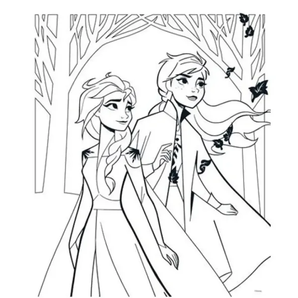 Frozen 2 in 1 puzzle se poate colora 24 bucăți cu poster imaginea 3