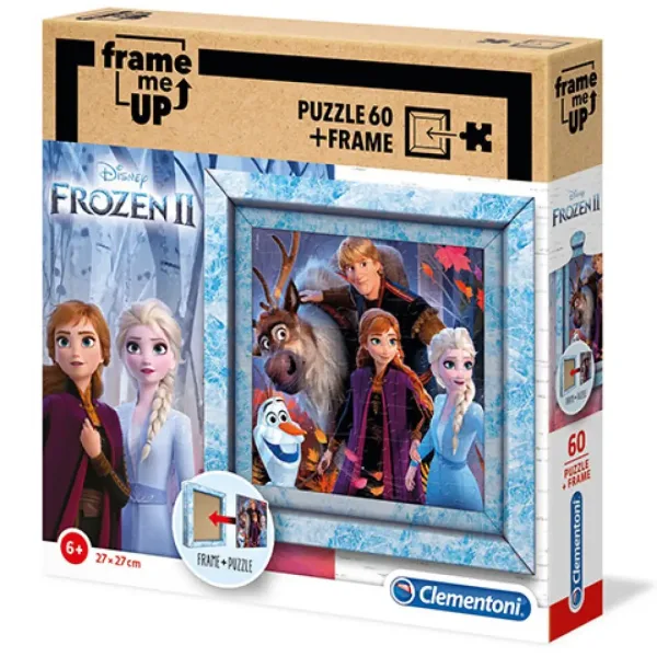 Frozen 2 puzzle 60 bucăți cu ramă - Clementoni imaginea 2
