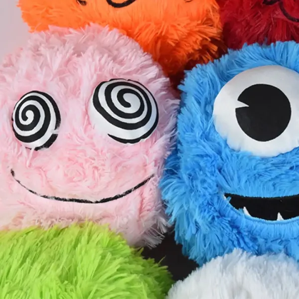 Fuzzy Monsters minge pluș mai multe variante 23cm imaginea 5