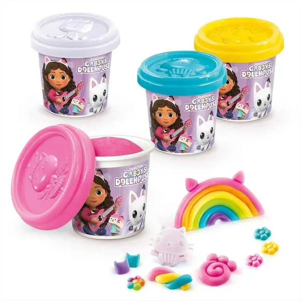 Gabi căsuța pentru păpuși: Set de 4 bucăți cu plastilină imaginea 3
