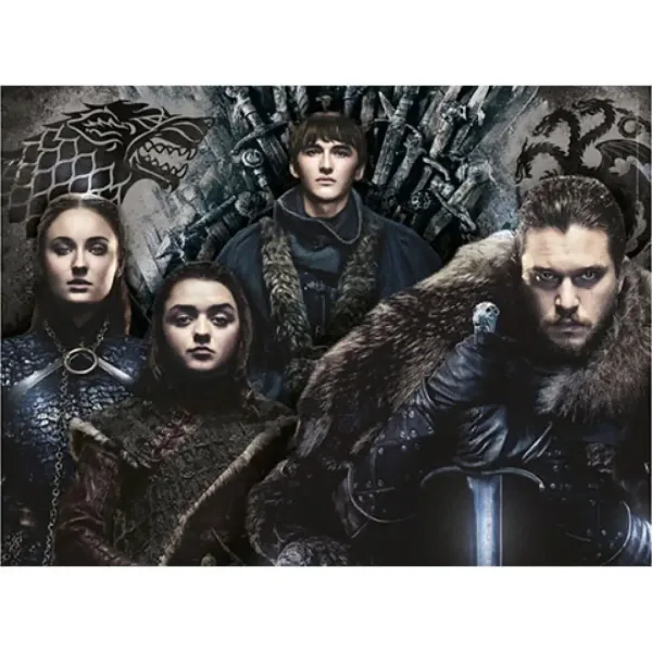 Urzeala tronurilor: Casa Stark, puzzle de 500 de piese - Clementoni imaginea 2
