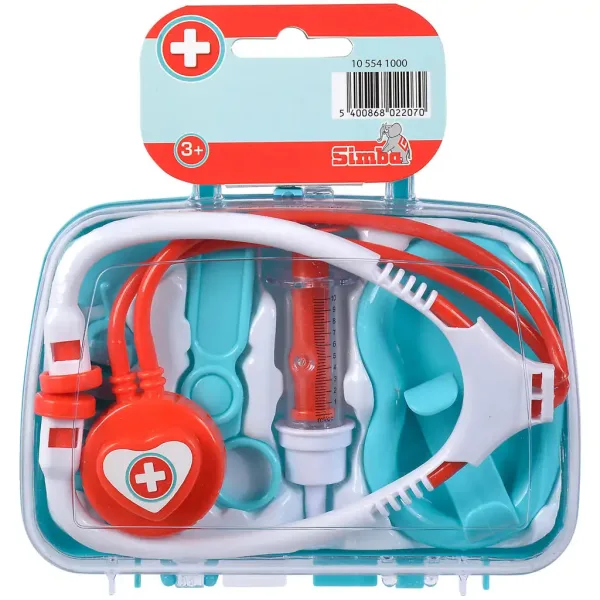 Geanta medicului cu stetoscop in două variante, 7 bucăți - Simba Toys imaginea 2
