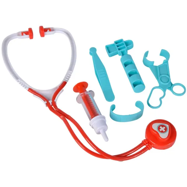 Geanta medicului cu stetoscop in două variante, 7 bucăți - Simba Toys imaginea 4
