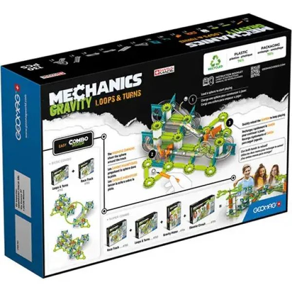 Geomag Mechanics Gravity loops joc de construcție magnetic 130buc. imaginea 2