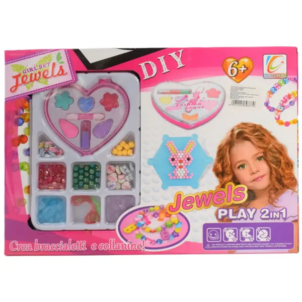 Girl Set: 2in1 set de machiaj și bijuterii cu accesorii imaginea 7