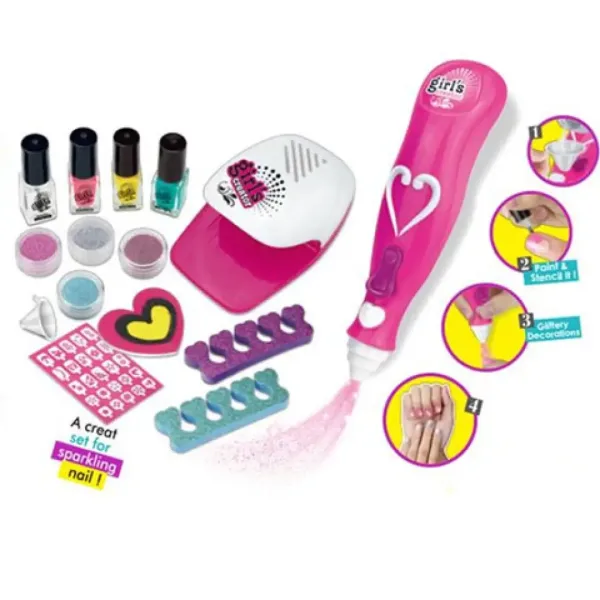 Girl's Creator set studio pentru unghii cu accesorii imaginea 2