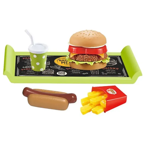 Gourmet fast food meniu cu tavă imaginea 2