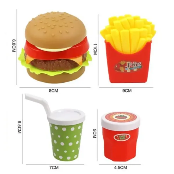 Gourmet hamburger set mâncare imaginea 2