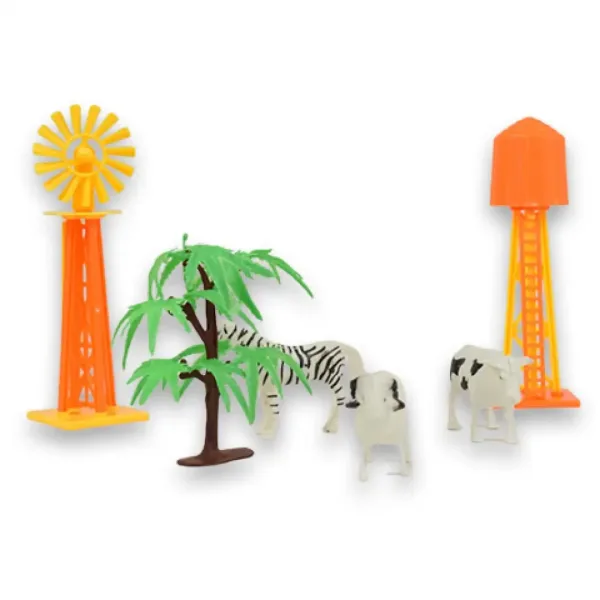 Happy Farm: Set fermă cu tractor, animale si accesorii imaginea 4