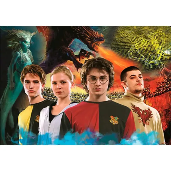 Harry Potter și concurenții Cupei Trimagice puzzle 1000 bucăți - Clementoni imaginea 2
