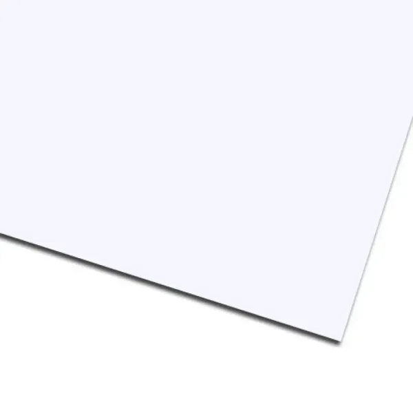 Hârtie cartonată decorativă albă 50x70cm imaginea 1