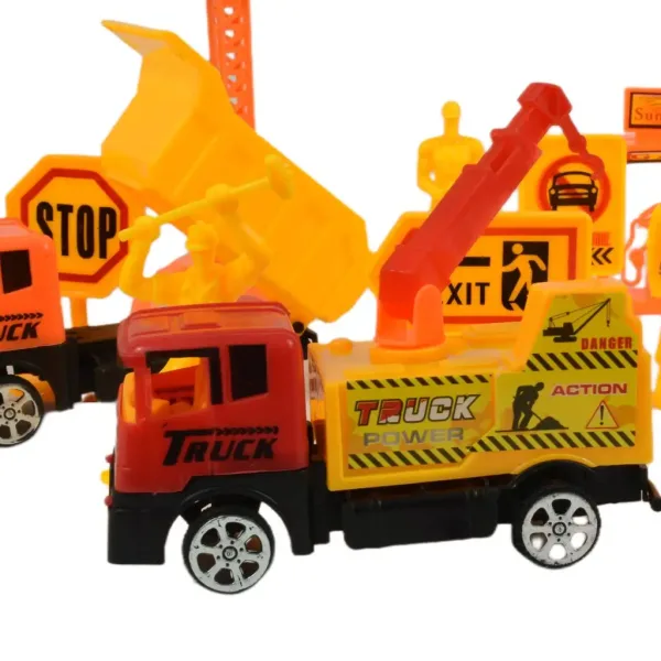 Heavy Duty: Set de jucării de construcție cu mașini și accesorii imaginea 12