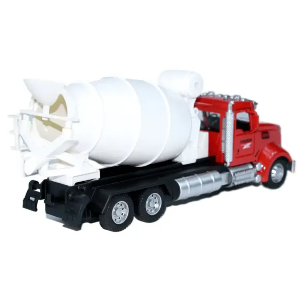 Heavy Duty Truck: Model de autobetonieră metalica cu usi care se deschid si tambur rotativ 1/36 imaginea 6
