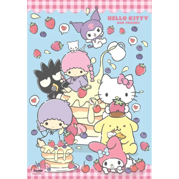 Hello Kitty și prietenii Delicii dulci puzzle de 1000 de piese – Clementoni imaginea 2