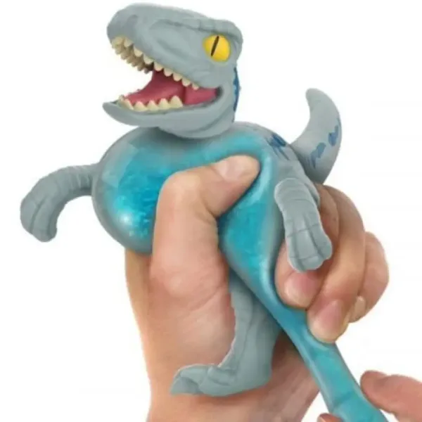 Heroes of Goo Jit Zu Jurassic World Velociraptor albastru figurină de joacă imaginea 3