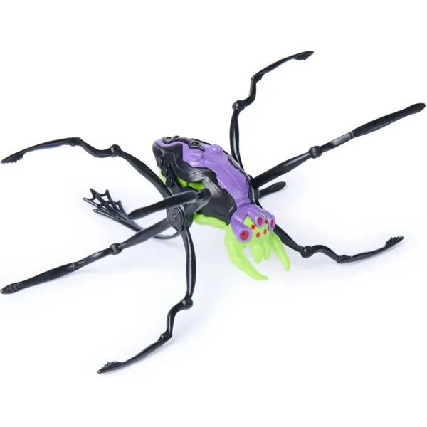 Hex Bots: Skitter Bot robot păianjen interactiv – verde-violet - Spin Master imaginea 3