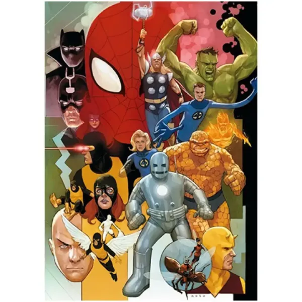 High Quality Collection: Marvel Super-eroi anii 80 puzzle de 1000 bucăți HQC puzzle 69x50cm - Clementoni imaginea 2