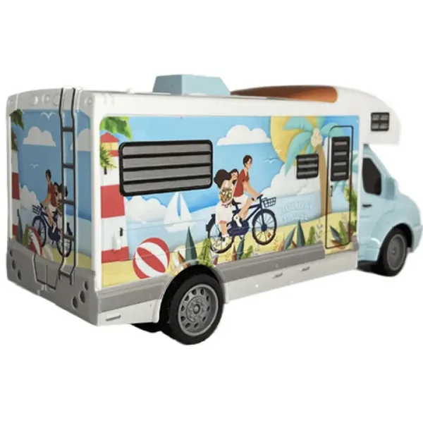 Holiday Travel autocaravană telecomandă RC cu lumină 27MHz 1/32 scară 20cm imaginea 2