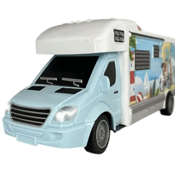 Holiday Travel autocaravană telecomandă RC cu lumină 27MHz 1/32 scară 20cm imaginea 3