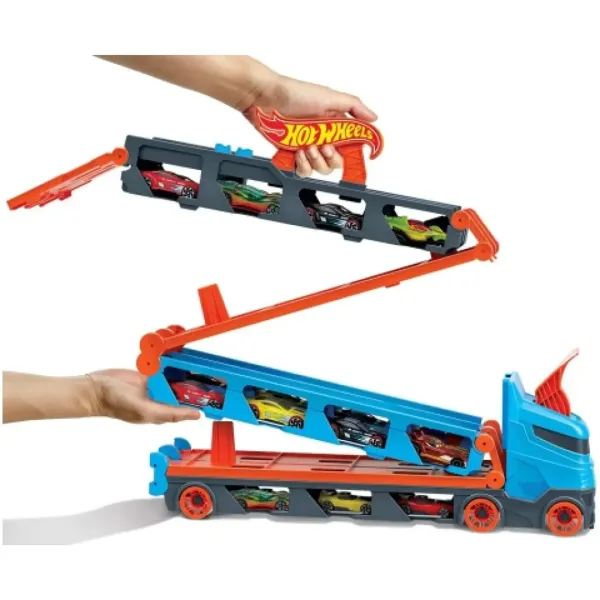 Hot Wheels: Camionul de transport Ultimate 2 în 1 - Mattel imaginea 3