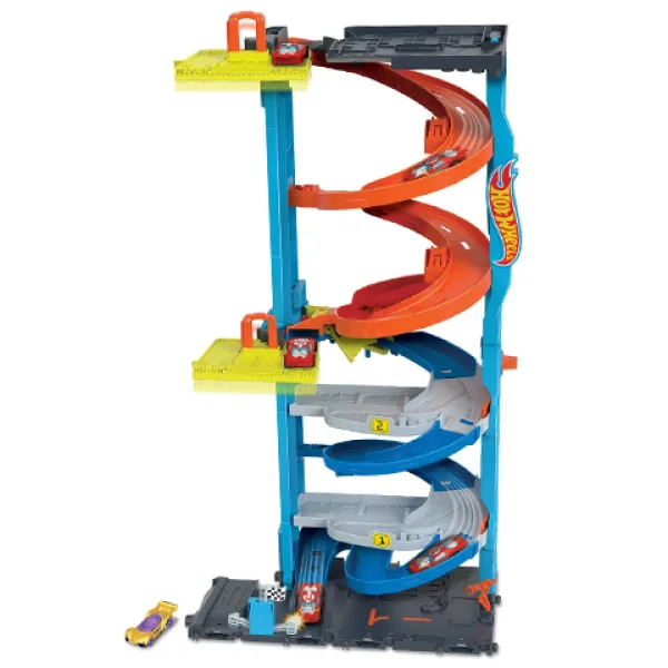 Hot Wheels City: 2 in 1 turn de curse set de joacă - Mattel imaginea 3