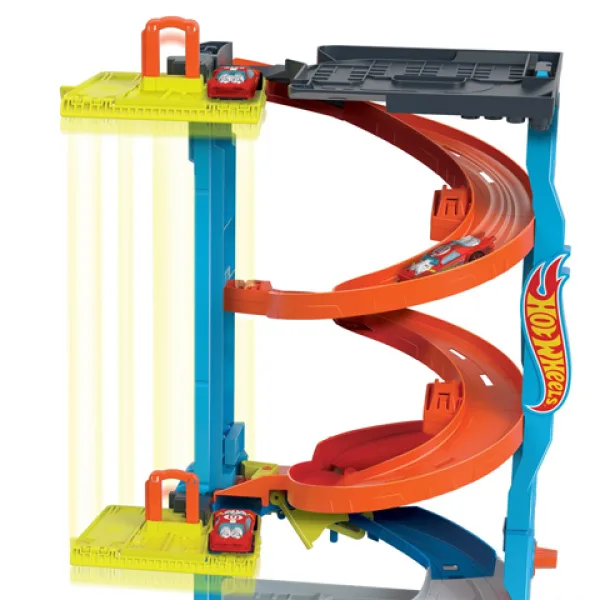 Hot Wheels City: 2 in 1 turn de curse set de joacă - Mattel imaginea 4
