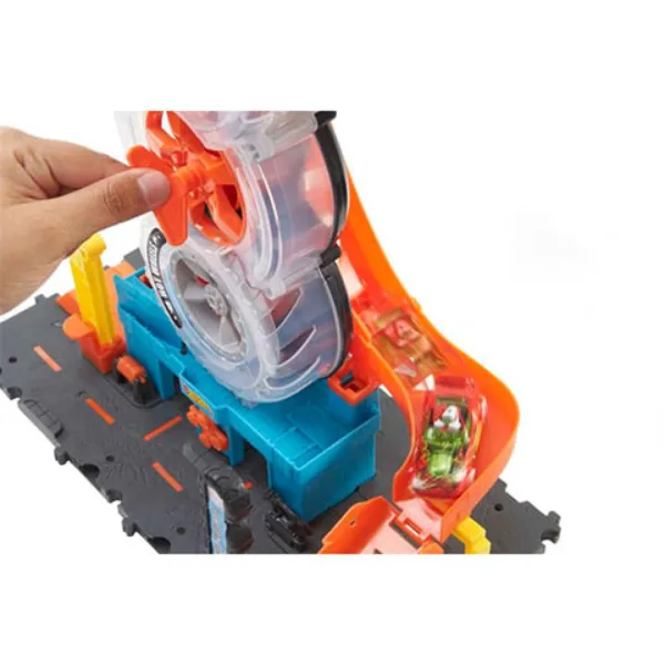 Hot Wheels: City Service anvelope roți triple set de joacă - Mattel imaginea 3
