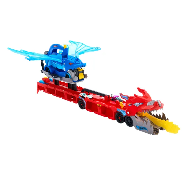 Hot Wheels City: Transportor de mașini Dragon - Mattel imaginea 5
