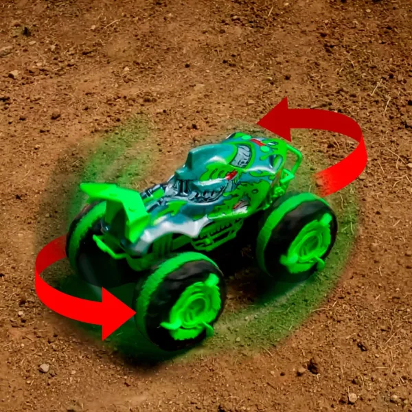 Hot Wheels Monster Trucks Mașină de Teren cu Telecomandă Great Bite 1/15 - Mattel imaginea 4