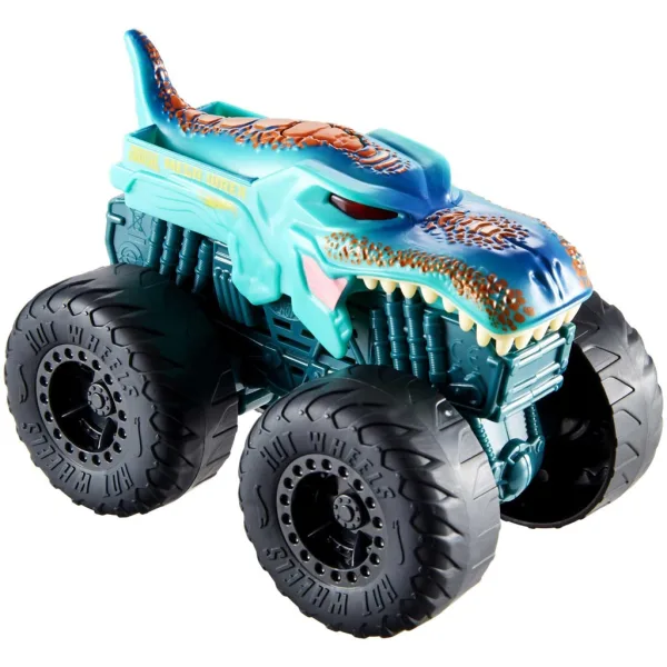 Hot Wheels Monster Trucks: Mega Wrex mașină monstru cu efecte de lumină și sunet 1/43 - Mattel imaginea 2