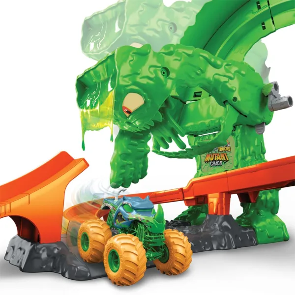 Hot Wheels Monster Trucks Monstrui de slime Set de traseu - Mattel imaginea 5