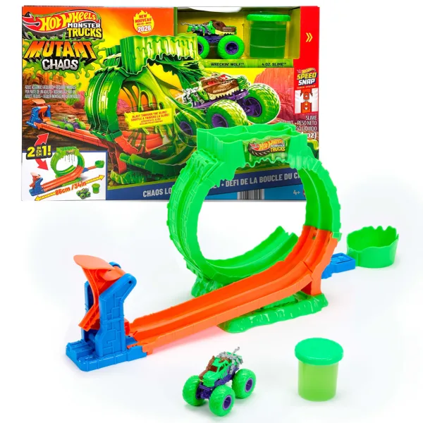Hot Wheels Monster Trucks Slimehurok set de piste – Mattel imaginea 2