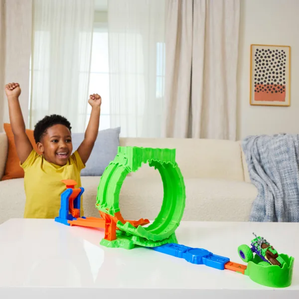Hot Wheels Monster Trucks Slimehurok set de piste – Mattel imaginea 3