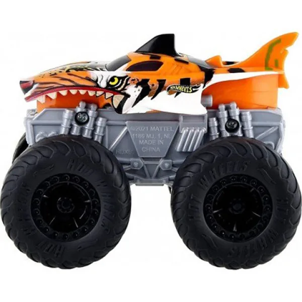 Hot Wheels Monster Trucks Tiger Shark vehicul cu lumini și sunete 1/43 - Mattel imaginea 2