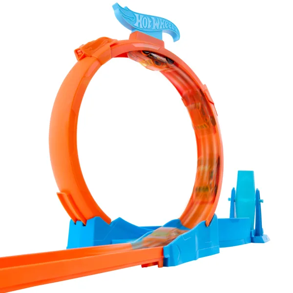 Hot Wheels: Set de creator al pistei cu triple bucle - Mattel imaginea 3