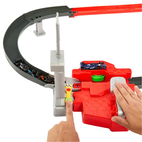 Hot Wheels: Set pistă de curse sprint Formula 1 - Mattel imaginea 4