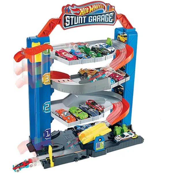 Hot Wheels Stunt Garage set pistă cu mașinuță - Mattel imaginea 2