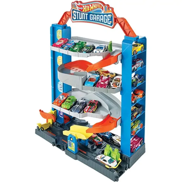 Hot Wheels Stunt Garage set pistă cu mașinuță - Mattel imaginea 4