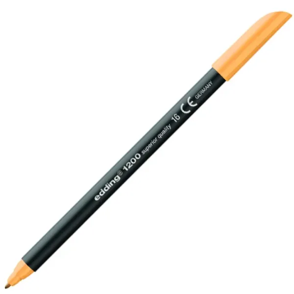 ICO: Edding 1200 portocaliu deschis marker imaginea 1
