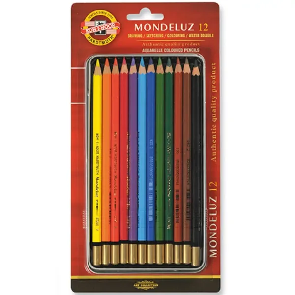 ICO: Koh-I-Noor Mondeluz 3722 Aquarell set creioane colorate 12 bucăți imaginea 1