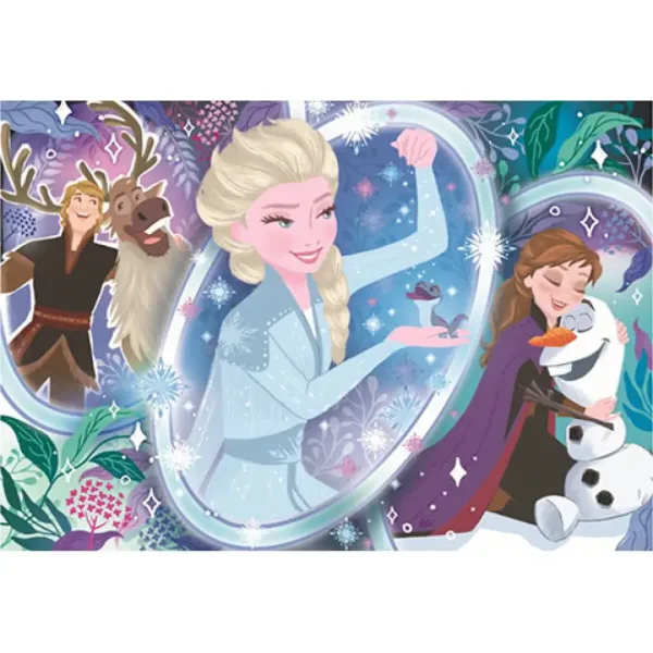Înghețata II: Magia Elsei puzzle Supercolor 104buc - Clementoni imaginea 2