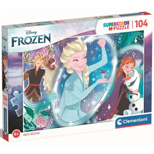 Înghețata II: Magia Elsei puzzle Supercolor 104buc - Clementoni imaginea 1